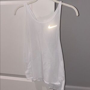 Nike White Athletic Tank
